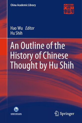 An Outline Of The History Of Chinese Thought 1st Edition Hu Shih