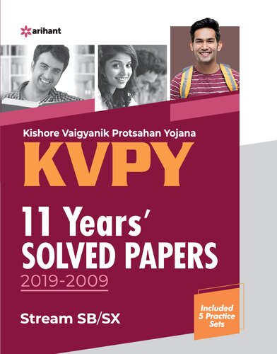 Kvpy 11 Years Solved Papers 20192009 Stream Sb Sx Arihant With 5 Practice Papers Arihant Experts Teachers