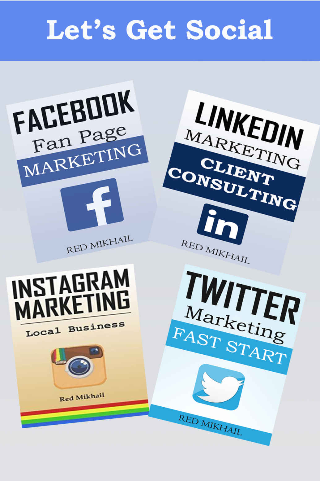 Lets Get Social Bundle Facebook Vs Twitter Vs Instagram Vs Linkedin Mikhail