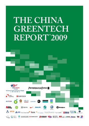 The China Greentech Report 2009 Ellen G Carberry And Randall S Hancock