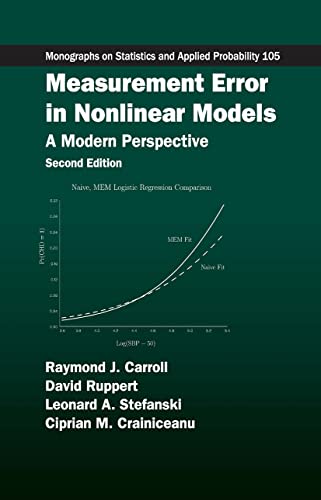 Measurement Error In Nonlinear Models A Modern Perspective Second Edition 2nd Edition Raymond J Carroll
