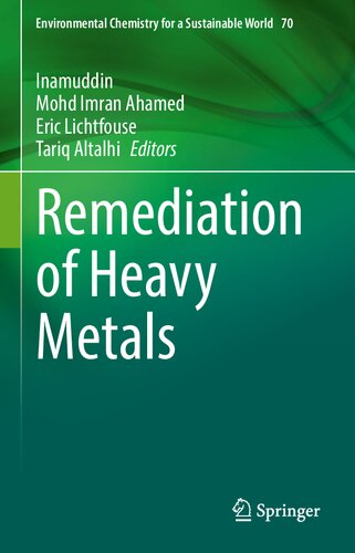Remediation Of Heavy Metals 1st Edition Inamuddin Mohd Imran Ahamed