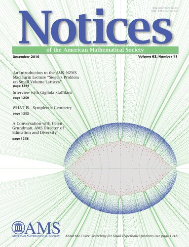 Notices Of The American Mathematical Society Matt Devos Deborah A Kent
