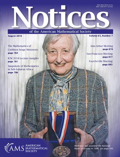 Notices Of The American Mathematical Society Judith R Goodstein