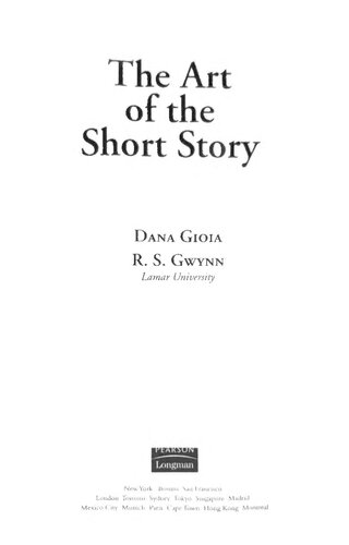 The Art Of The Short Story Dana Gioia R S Gwynn