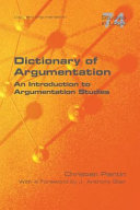 Dictionary Of Argumentation Christian Plantin