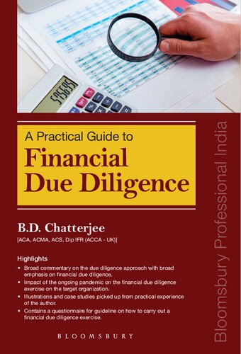 A Practical Guide To Financial Due Diligence B D Chatterjee