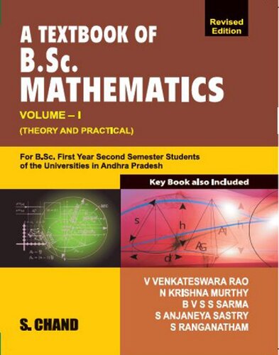 A Textbook Of B Sc Mathematics 2nd Edition V Venkateswara Rao