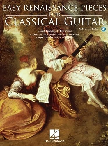 Easy Renaissance Pieces For Classical Guitar With Recordings Of Performances Bookonline Audio Papcom Jerry Willard