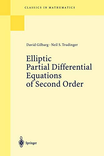 Elliptic Partial Differential Equations Of Second Order Gilbarg