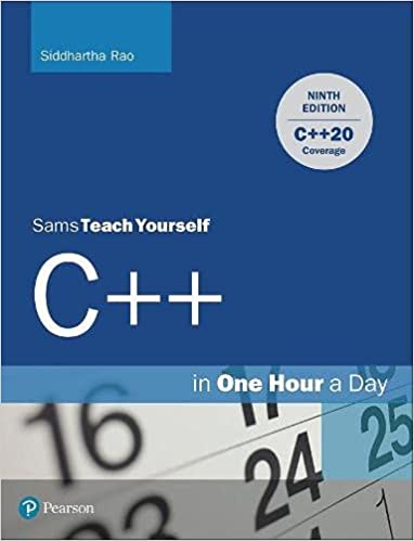 Sams Teach Yourself C In One Hour A Day 9th Edition 9th Edition Siddhartha Rao