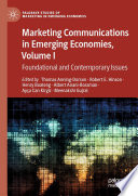 Marketing Communications In Emerging Economies Volume I Thomas Anningdorson