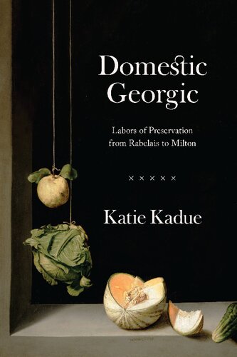 Domestic Georgic Labors Of Preservation From Rabelais To Milton 1st Edition Katie Kadue