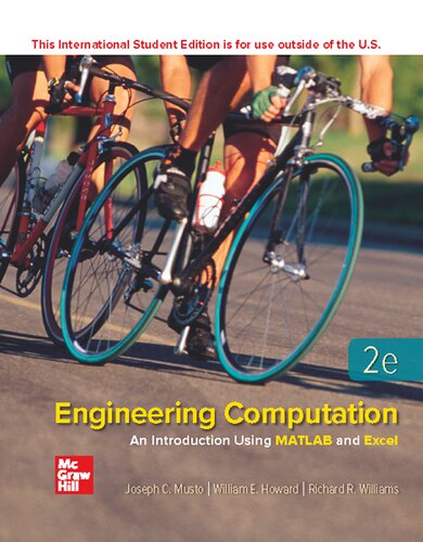 Engineering Computation An Introduction Using Matlab And Exce 2nd Edition 2nd Edition Musto