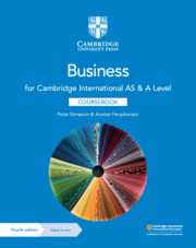 Cambridge International As A Level Business Coursebook 4th Edition 4th Edition Peter Stimpson