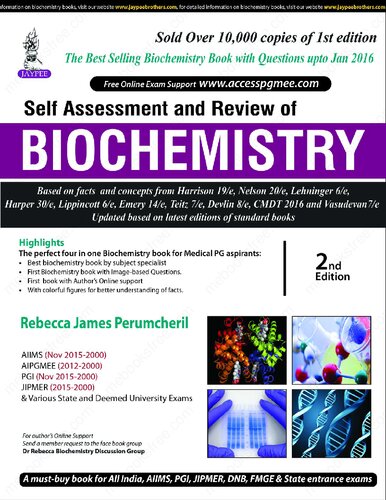 Self Assessment And Review Of Biochemistry 2nd Edition Rebecca James Perumcheril