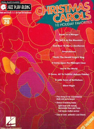 Christmas Carols Jazz Playalong Volume 20 Mark Taylor Tony Nalker