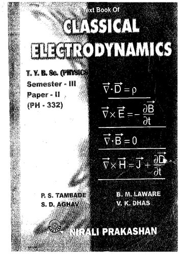 A Textbook Of Classical Electrodynamics 2nd Edition P S Tambade