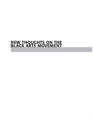 New Thoughts On The Black Arts Movement Lisa Gail Collins Ed