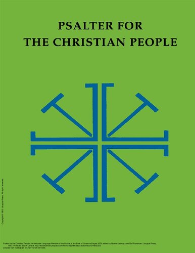 Psalter For The Christian People Gordon W Lathrop