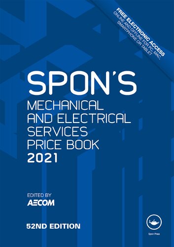 Spons Mechanical And Electrical Services Price Book 2021 Aecom