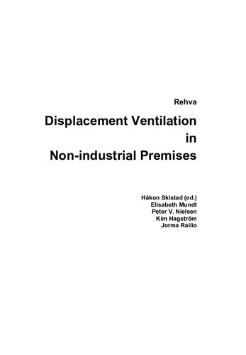 Displacement Ventilation In Non Industrial Premises Hkon Skistad