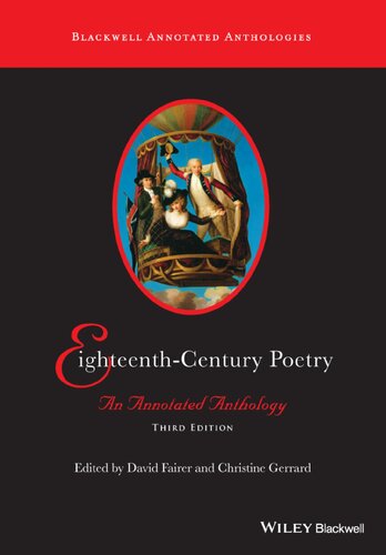 Eighteenthcentury Poetry An Annotated Anthology David Fairer Christine Gerrard