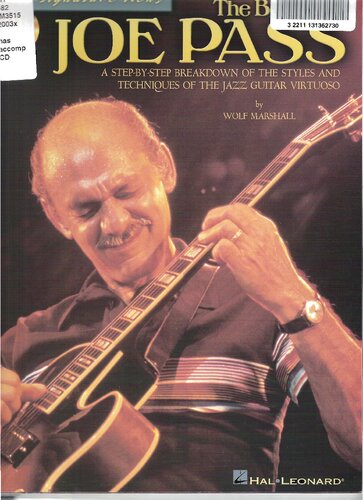 The Best Of Joe Pass A Stepbystep Breakdown Of The Styles And Techniques Of The Jazz Guitar Virtuoso Wolf Marshall