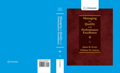 Managing For Quality And Performance Excellence 11th Edition 11th Edition Evans
