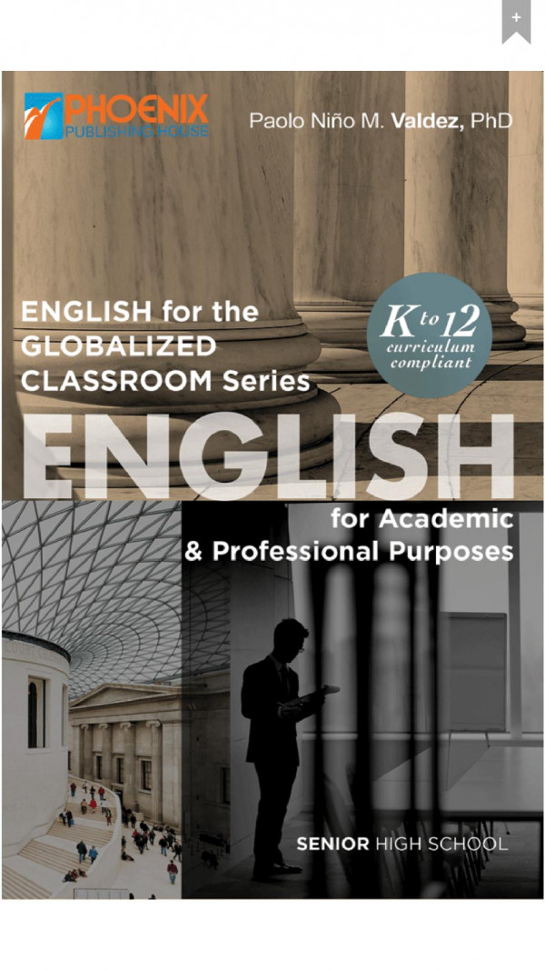 English For Academic Professional Purposes 1st Edition Paolo Nio M Valdez
