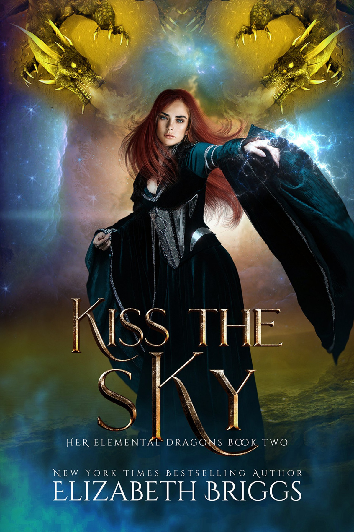 Kiss The Sky A Reverse Harem Dragon Fantasy Her Elemental Dragons Book 2 Elizabeth Briggs