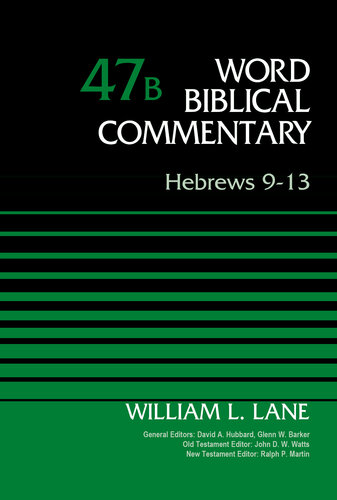 Hebrews 913 William L Lane