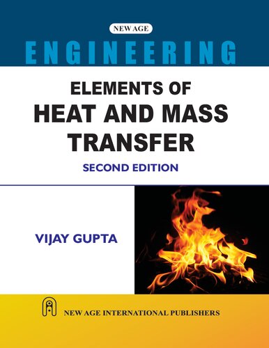 Elements Of Heat And Mass Transfer Second Edition 2nd Edition Gupta
