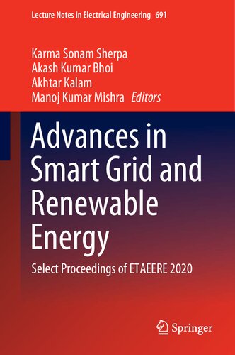 Advances In Smart Grid And Renewable Energy Select Proceedings Of Etaeere 2020 Lecture Notes In Electrical Engineering 691 1st Ed 2021 Karma Sonam Sherpa Editor