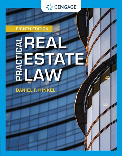 Practical Real Estate Law 8th Edition Daniel F Hinkel