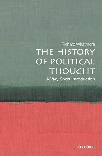 The History Of Political Thought A Very Short Introduction Richard Whatmore