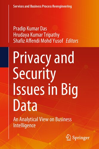 Privacy And Security Issues In Big Data An Analytical View On Business Intelligence Services And Business Process Reengineering 1st Ed 2021 Pradip Kumar Das Editor
