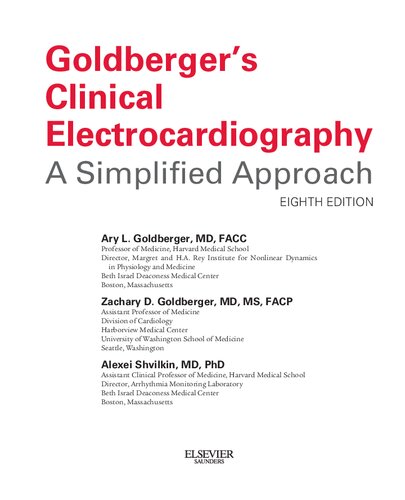 Clinical Electrocardiography A Simplified Approach 8th Edition Ary L Goldberger