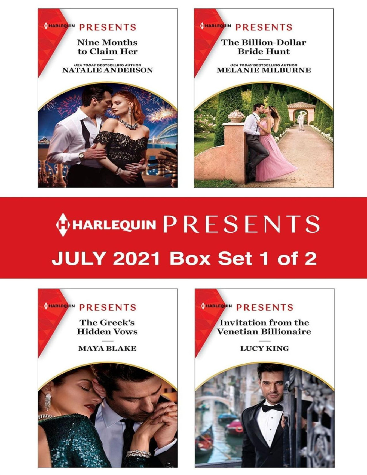 Harlequin Presents July 2021 Box Set 1 Of 2 Natalie Anderson Maya Blake Melanie Milburne Lucy King
