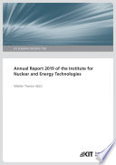 Annual Report 2019 Of The Institute For Nuclear And Energy Technologies Kit Scientific Reports Tromm