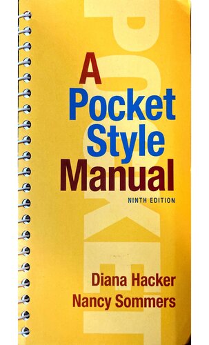 A Pocket Style Manual 9th Edition 9th Edition Diana Hacker Nancy Sommers