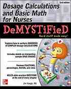 Keogh James Edward Dosage Calculations And Basic Math For Nurses Demystifiedmcgrawhill Education 2015 Keogh