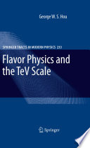 Flavor Physics And The Tev Scale 2009th Edition Hou George W S