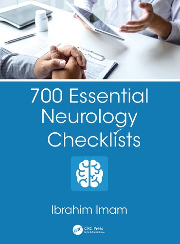 700 Essential Neurology Checklists 1st Edition Ibrahim Imam