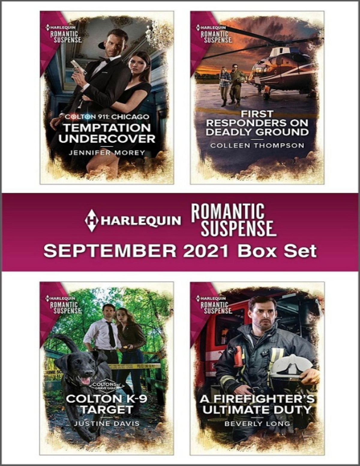 Harlequin Romantic Suspense September 2021 Box Set Jennifer Morey Justine Davis Colleen Thompson Beverly Long