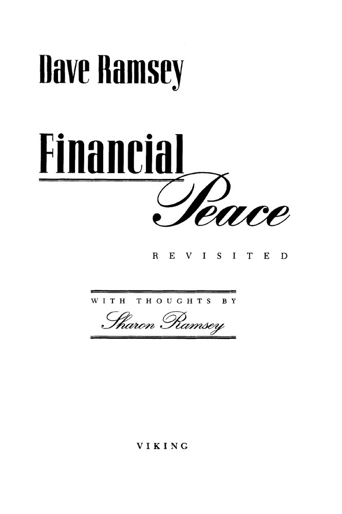 Financial Peace Revisited Dave Ramsey