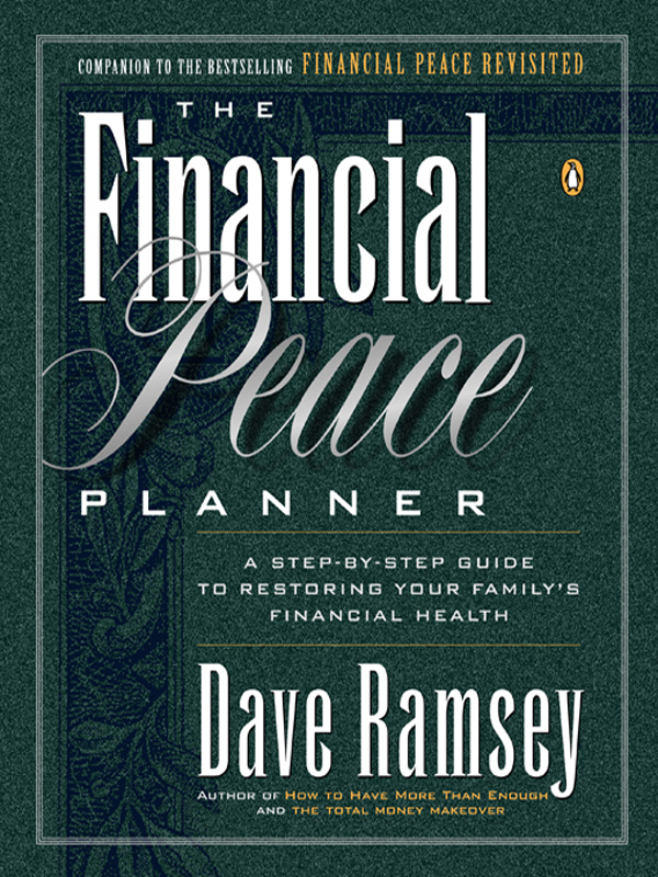 The Financial Peace Planner Dave Ramsey