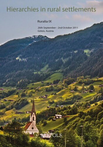 Hierarchies In Rural Settlements Hierarchien In Lndlichen Siedlungen Des Hirachies Dans Lhabitat Rural Jan Klpt Ed