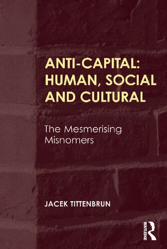 Anticapital Human Social And Cultural The Mesmerising Misnomers 1st Edition Jacek Tittenbrun