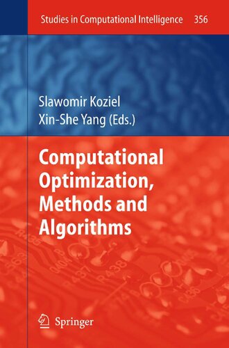 Computational Optimization Methods Andalgorithms Slawomir Koziel